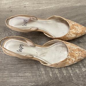 Impo cork small heel shoes size 7.5